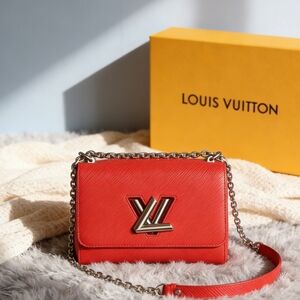 Louis Vuitton Twist MM Red Epi Bag